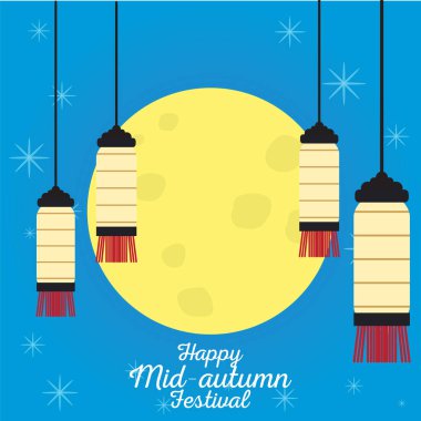 Sonbahar ortası festivali posteri