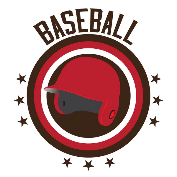 Illustration bouclier baseball — Image vectorielle