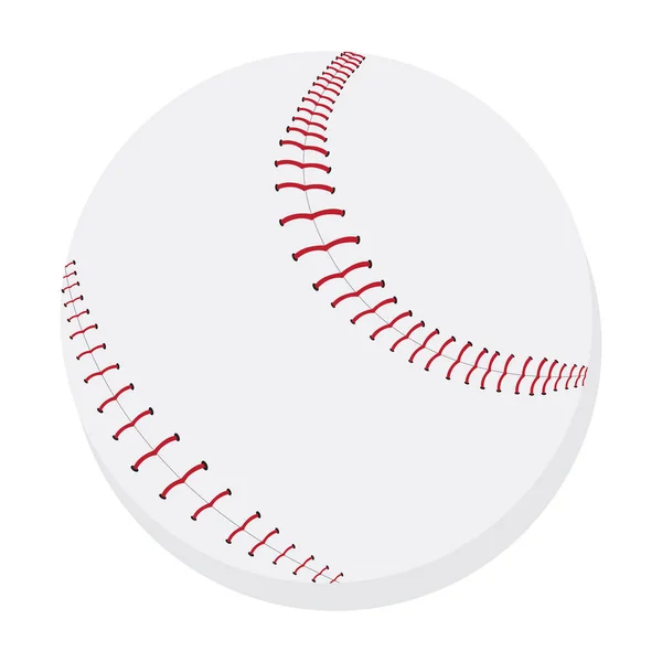 Isoalted baseball boll — Stock vektor