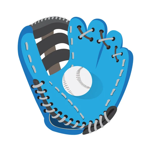 Baseballhandschuh mit Ball — Stockvektor