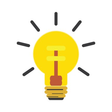 İzole ampul simgesi