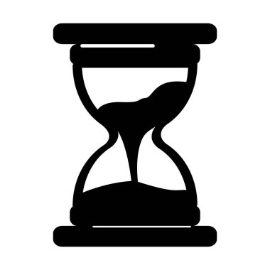 İzole kum saati simgesi