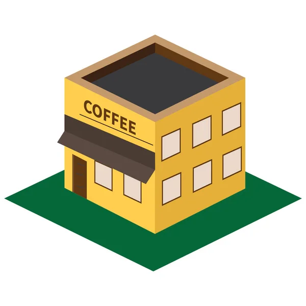 Café 3D — Vetor de Stock
