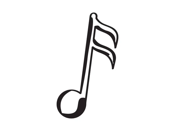 Seizième icône de note musicale — Image vectorielle