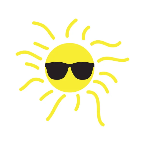Happy Sun в солнечных очках — стоковый вектор