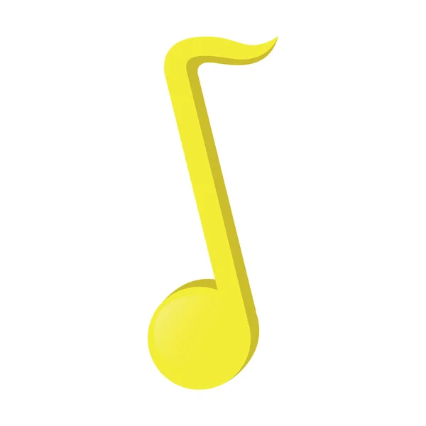 Quarter musical note — Stock Vector