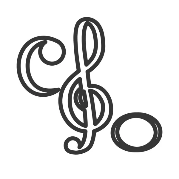Набор музыкальных нот — стоковый вектор