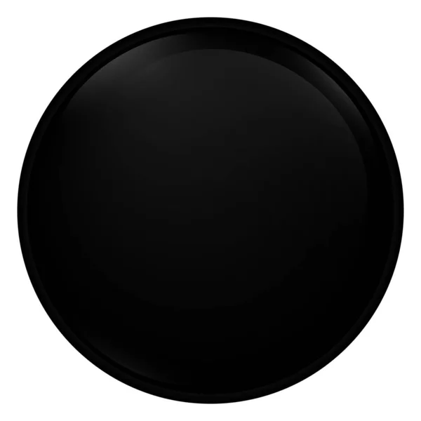 Cercle noir isolé — Image vectorielle