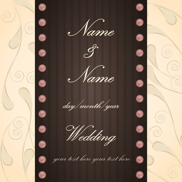 Иллюстрация приглашения на брак
