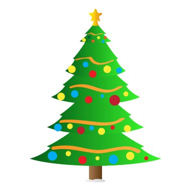 İzole edilmiş Noel ağacı simgesi