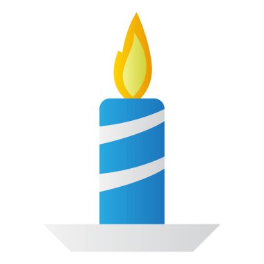 İzole edilmiş mum simgesi