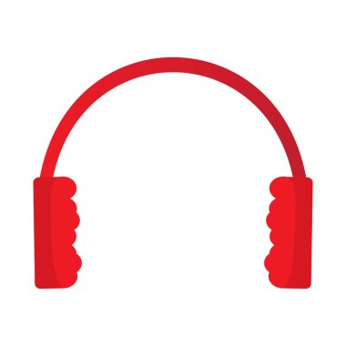 Terkedilmiş kırmızı kulaklıklar