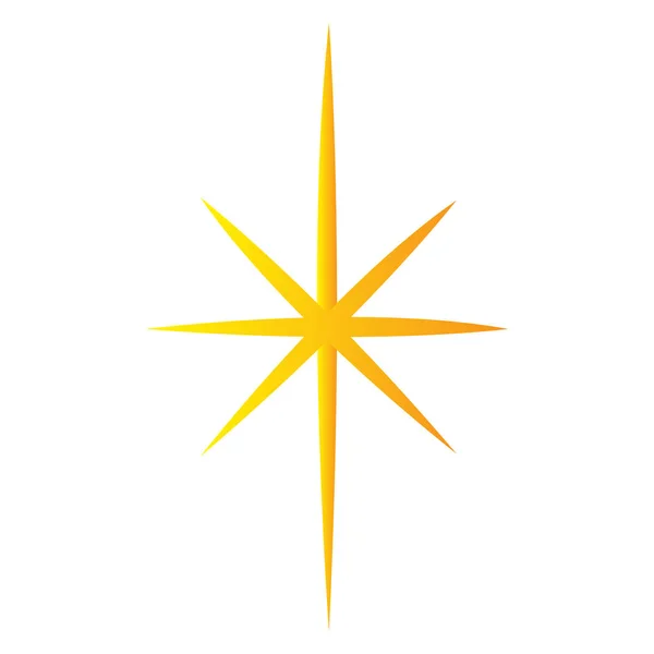 Значок рождественской звезды — стоковый вектор