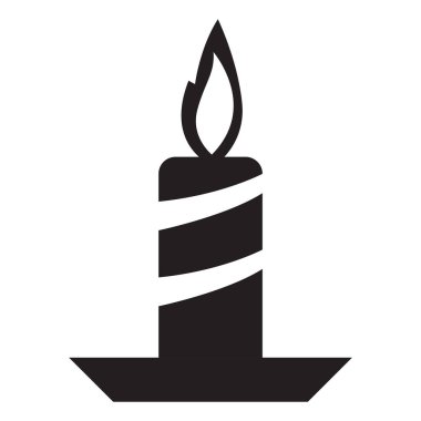İzole edilmiş mum simgesi
