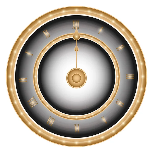 Винтажные часы класса люкс — стоковый вектор