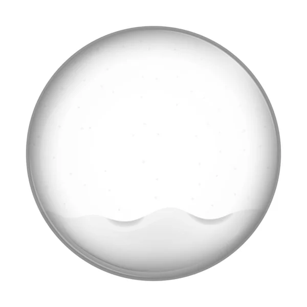 Boule de cristal avec neige — Image vectorielle