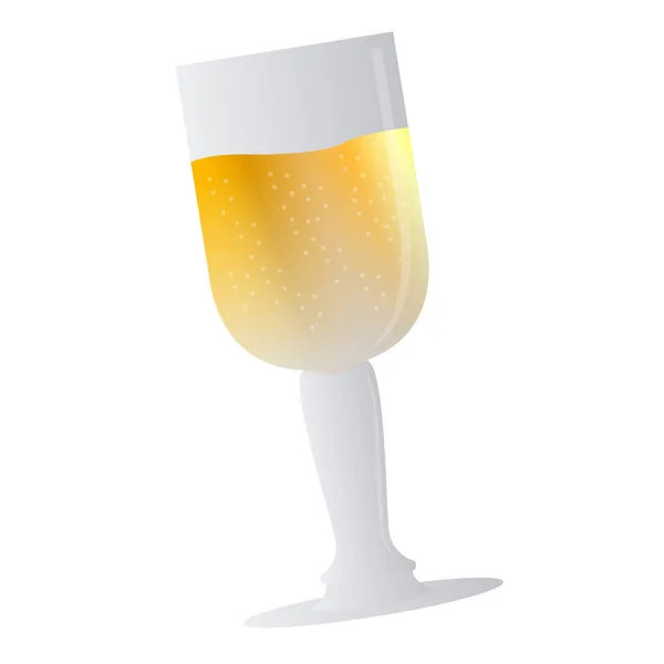 Скляна ікона шампанського — стоковий вектор