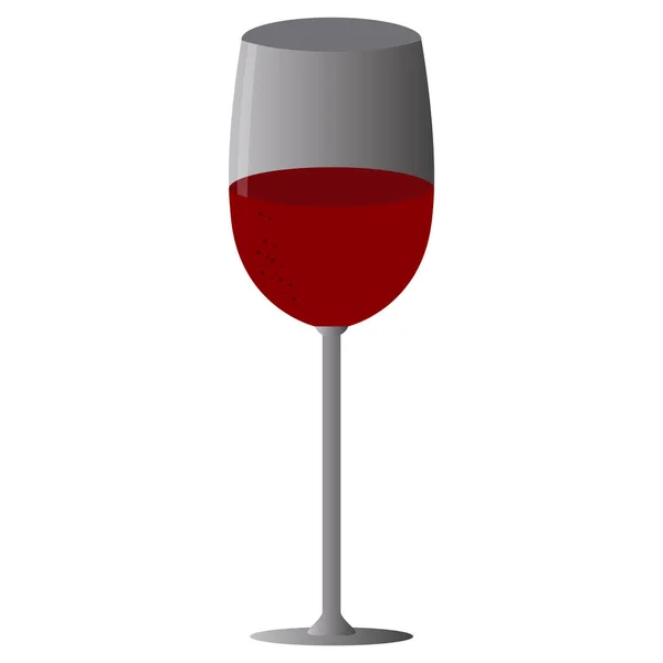 Şarap kadehi görüntüsü — Stok Vektör