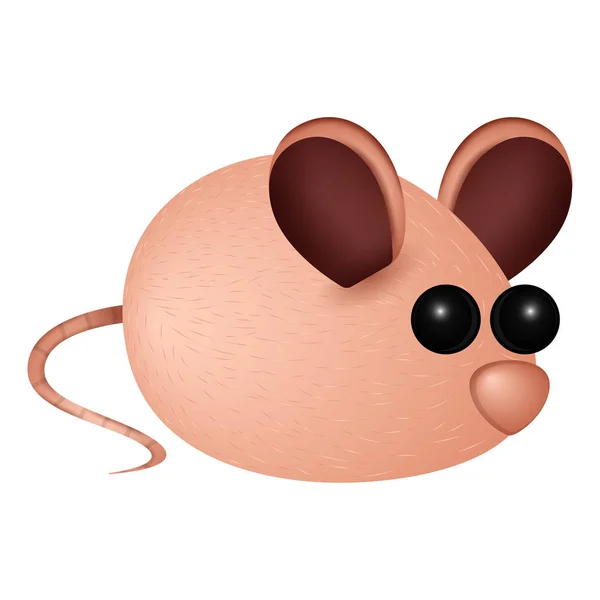 Roztomilý obrázek myši — Stockový vektor