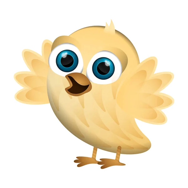 Lindo pollo dibujos animados — Vector de stock