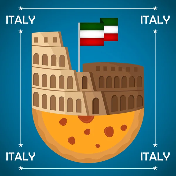 Reizen naar Italië — Stockvector