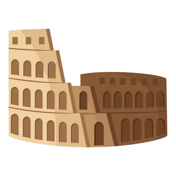 Icono aislado del Coliseo de Roma — Archivo Imágenes Vectoriales