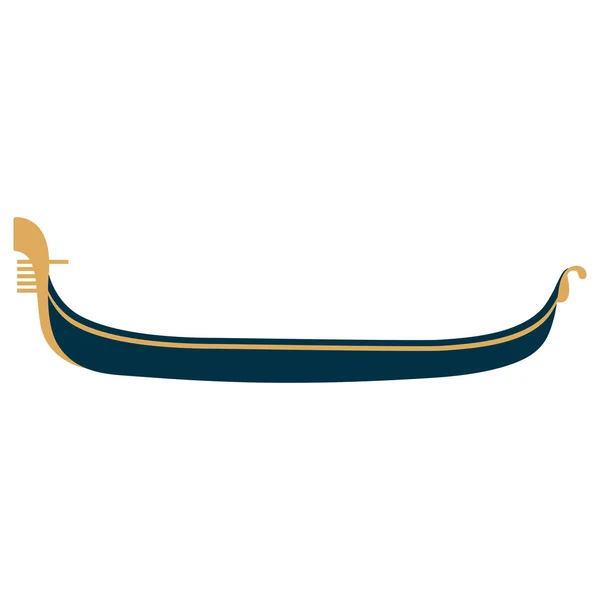 Gondole isolée icône — Image vectorielle