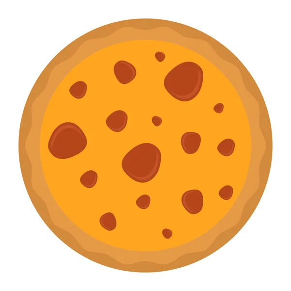 Ícone de pizza isolado — Vetor de Stock