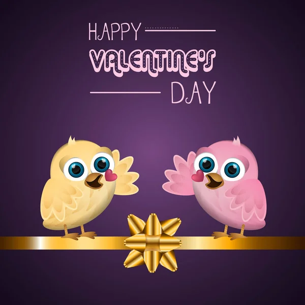Valentines day greeting card — Stock Vector