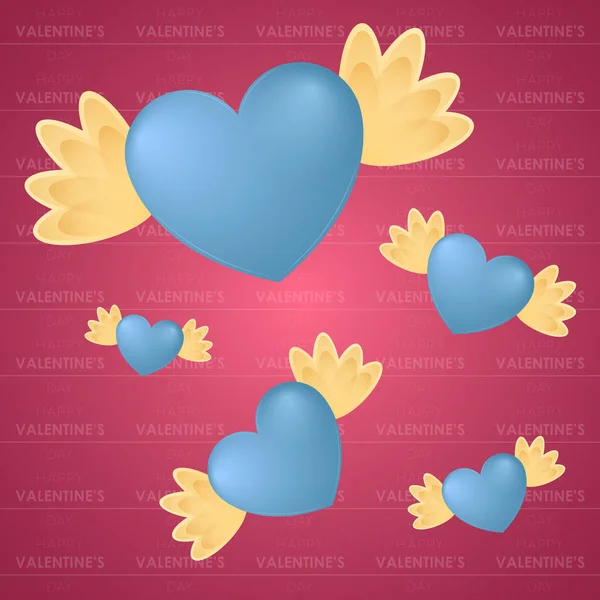 Tarjeta de felicitación día de San Valentín — Archivo Imágenes Vectoriales