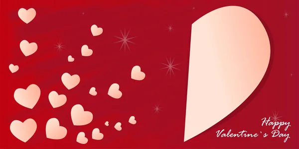 Happy valentines day card — Stock Vector