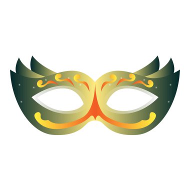 Mardi gras tiyatro maskesi simgesi