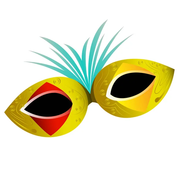 Mardi gras theatermaske ikone — Stockvektor
