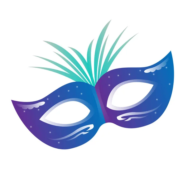 Mardi gras masque de théâtre icône — Image vectorielle