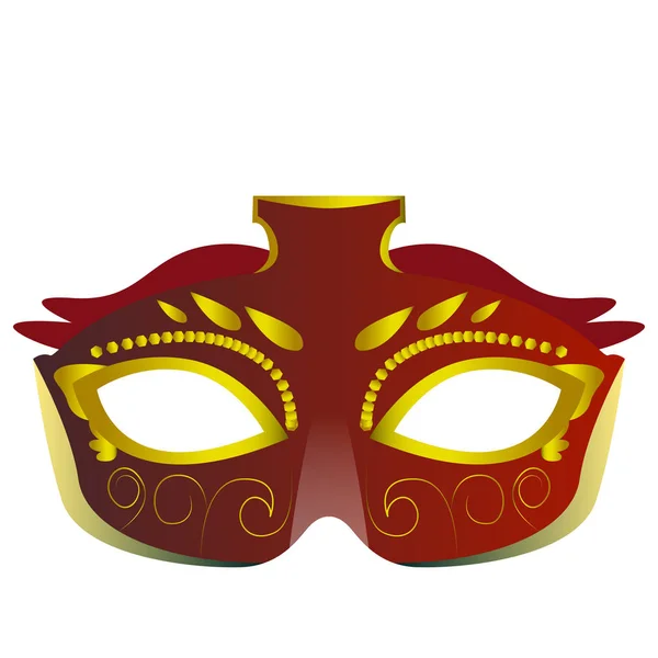 Mardi Gras masca de teatru icoana — Vector de stoc