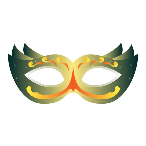 Mardi gras teatro maschera icona — Vettoriale Stock