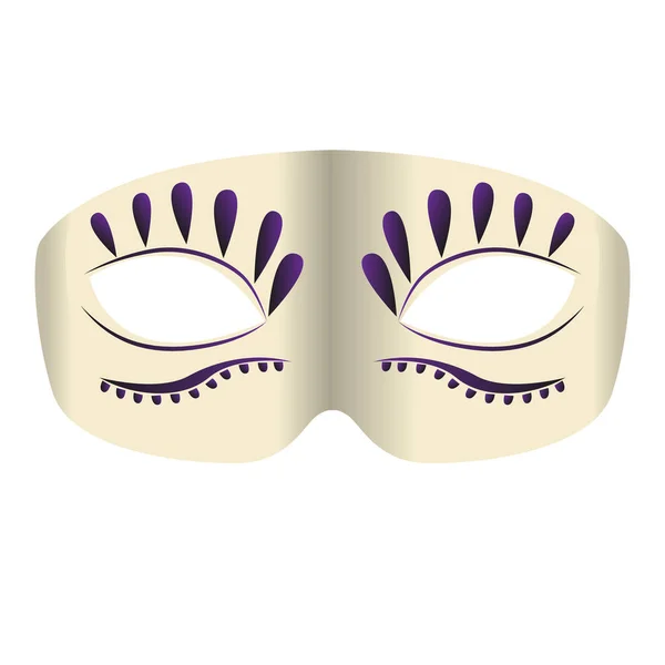 Ícone de máscara de teatro mardi gras — Vetor de Stock