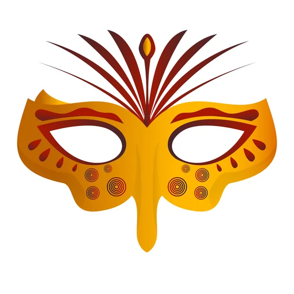 Mardi Gras masca de teatru icoana — Vector de stoc