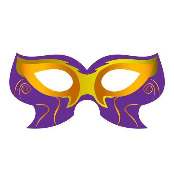 Mardi gras tiyatro maskesi simgesi — Stok Vektör