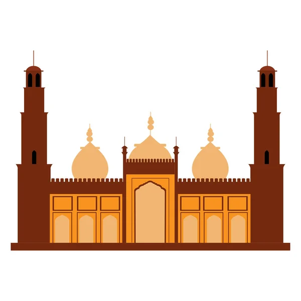 Lieu célèbre en Inde — Image vectorielle