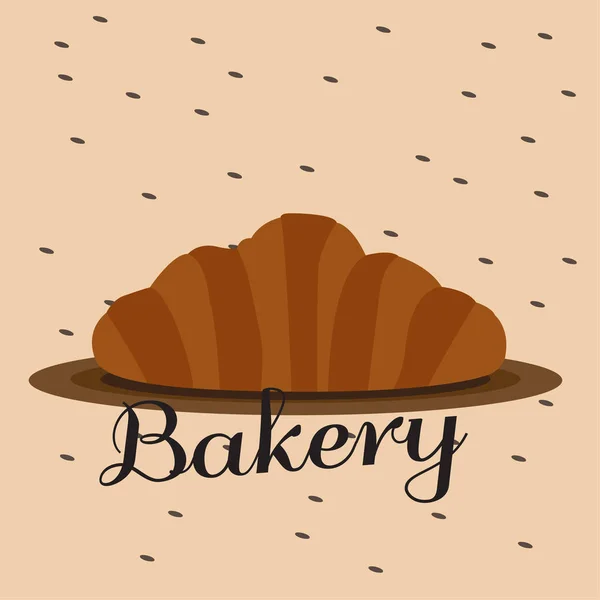 Vintage bakery poster — Stock Vector