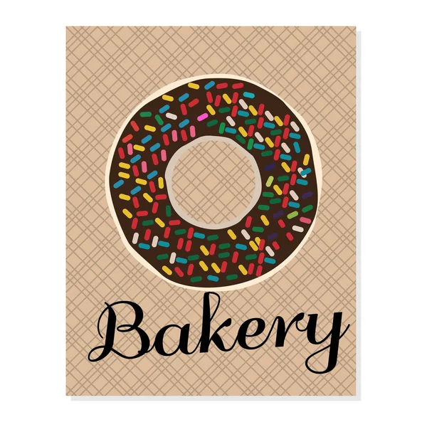 Vintage bakery poster — Stock Vector