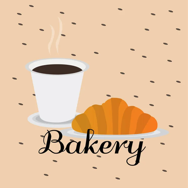Vintage bakery poster — Stock Vector
