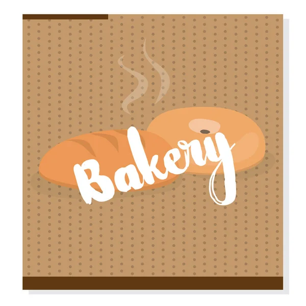 Vintage bakkerij poster — Stockvector
