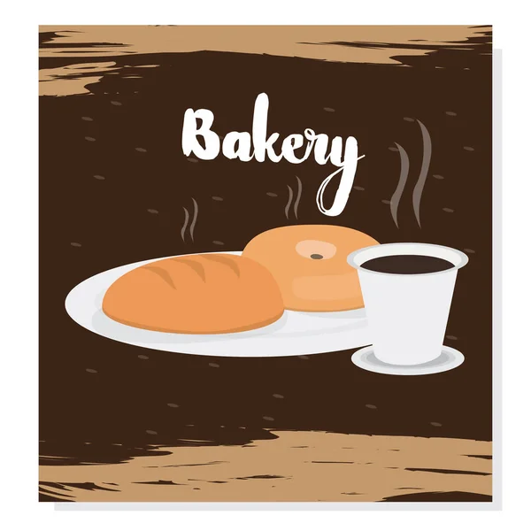 Vintage bakery poster — Stock Vector