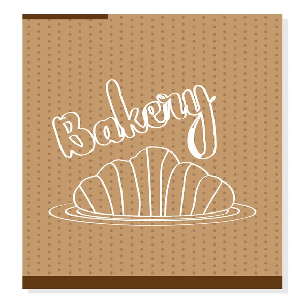Vintage bakery poster — Stock Vector