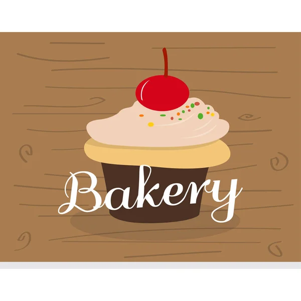 Vintage bakery poster — Stock Vector