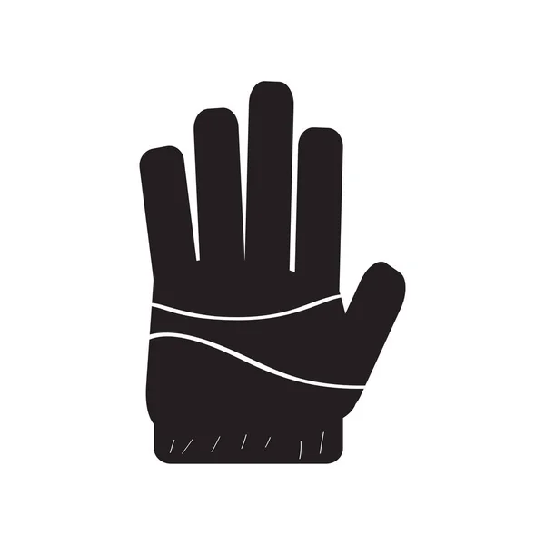 Imagen de guantes aislados — Vector de stock