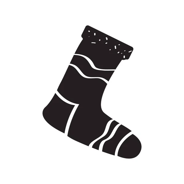 Isolated thick socks image — Stock Vector