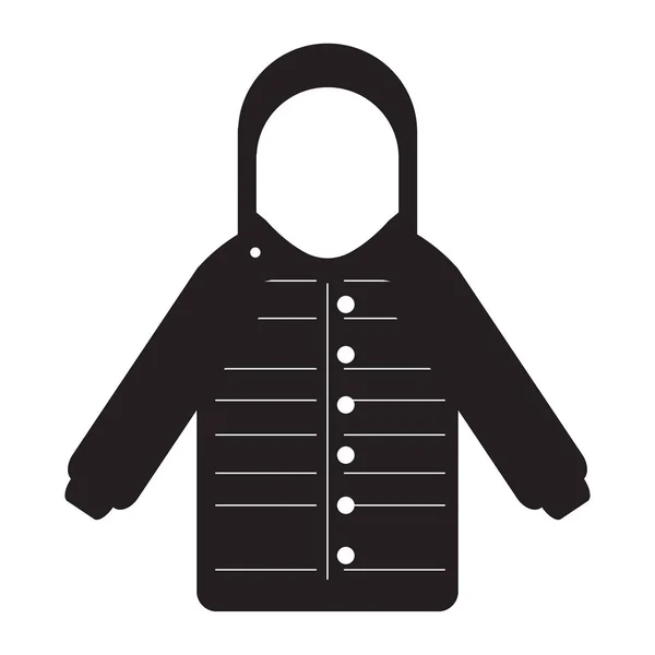 Imagen de chaqueta aislada — Vector de stock